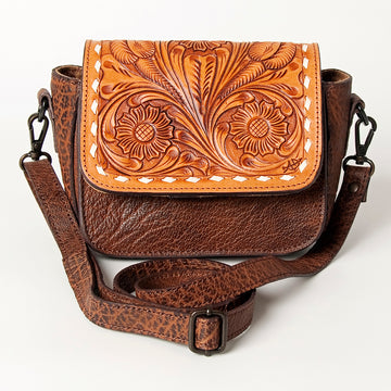 American Darling Crossbody Hand Tooled Genuine Leather Women Bag Western Handbag Purse